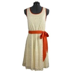 A’REVE Sexy Cream Lace Backless Babydoll Dress, Size M